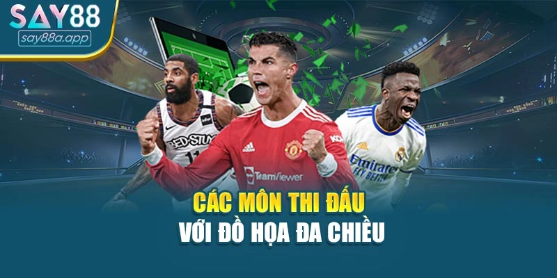 Các môn thi đấu với đồ họa đa chiều