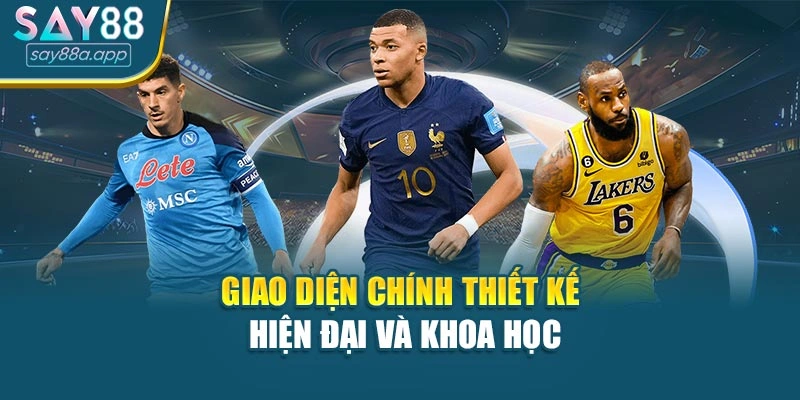 Giao diện chính thiết kế hiện đại và khoa học