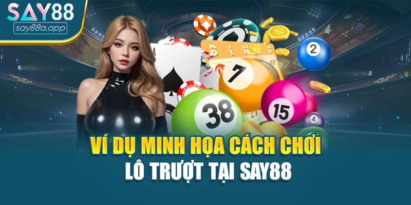 Ví dụ minh họa cách chơi Lô trượt tại SAY88